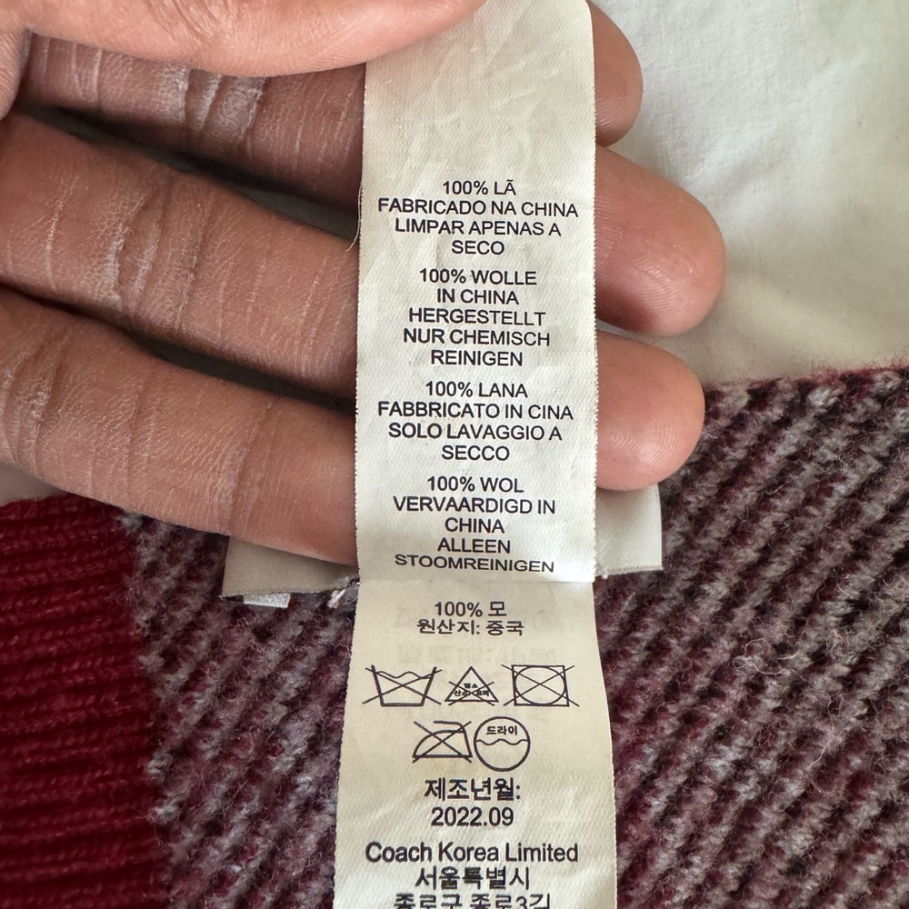 Coach x Peanuts Striped Wool Scarf